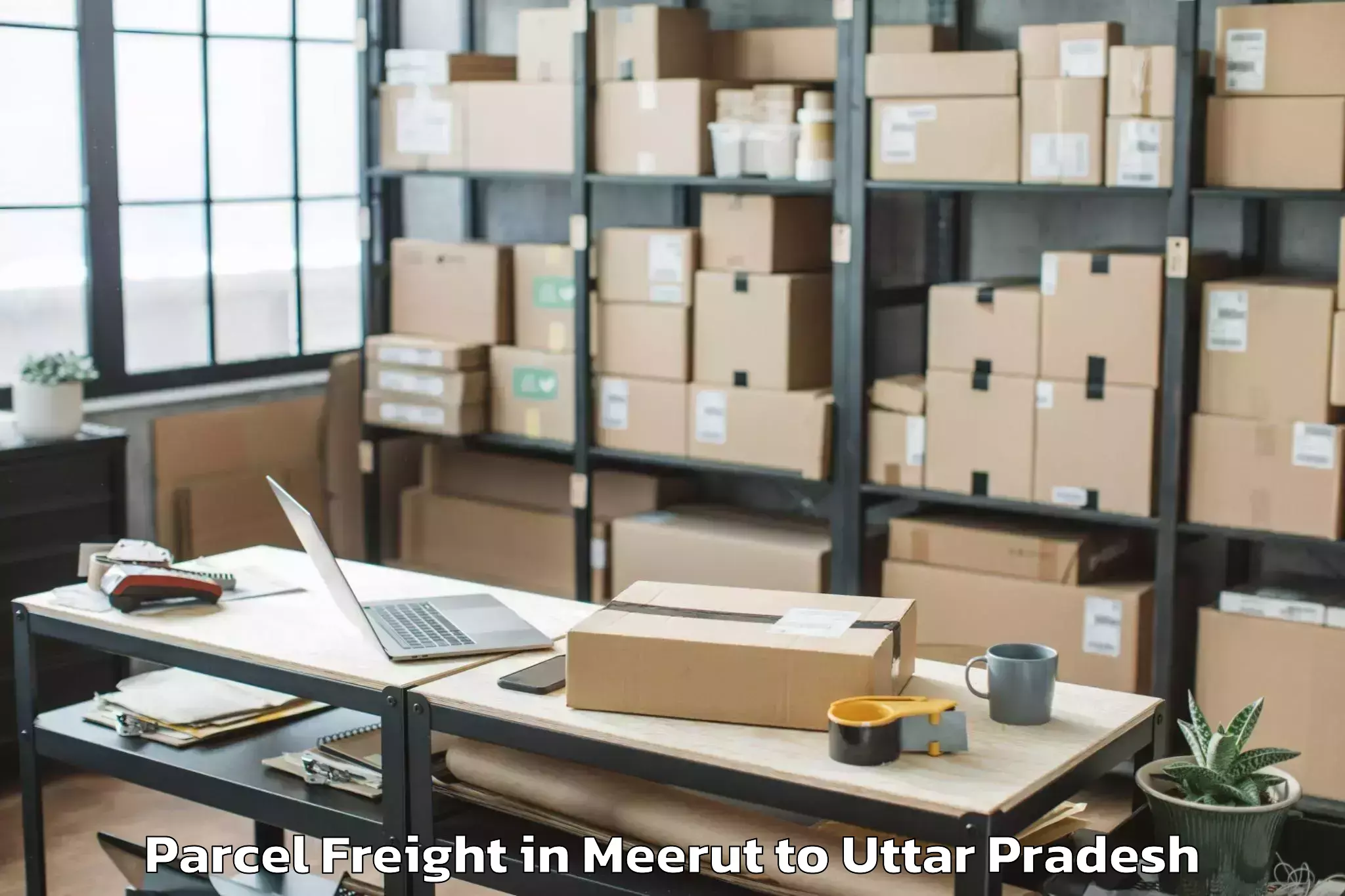 Comprehensive Meerut to Shahganj Parcel Freight